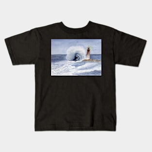 The Wave Watercolor Painting Kids T-Shirt